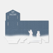 星のクリスマスのホッキョクグマ フェイバーボックス (折り畳みなし)