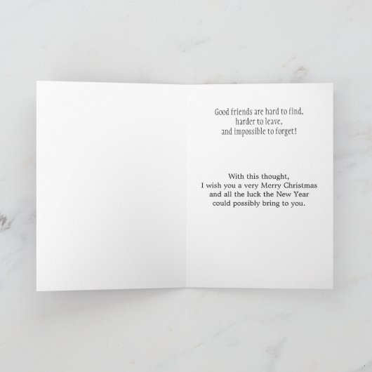 星のクリスマスカードに願い シーズンカード (内部)