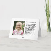 星のクリスマスカードの後 シーズンカード (裏面)