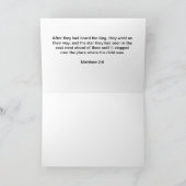 星のクリスマスカードの後 シーズンカード (内部)