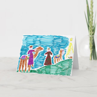 星のクリスマスカードの後 シーズンカード