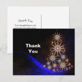 星のクリスマスツリー サンクス ポストカード (正面/裏面)