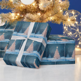 星のクリスマスツリー ラッピングペーパー