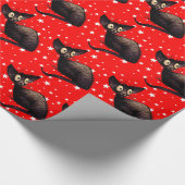 星のクリスマス猫 ラッピングペーパー (角)