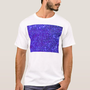 星のグリッターの輝きの宇宙無限きらめく Tシャツ