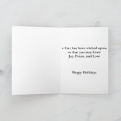 星のグリーティングカード シーズンカード (内部)