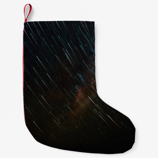 星のコマ撮り写真 スモールクリスマスストッキング (正面)