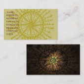 星のコンパスのデザインBUSINESS/PROFILEカード 名刺 (正面/裏面)