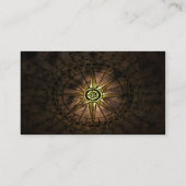 星のコンパスのデザインBUSINESS/PROFILEカード 名刺 (裏面)