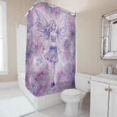 星のシャワーカーテンにアストラリナパープルフェアリー シャワーカーテン (インサイチュ)
