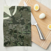 星のステンシルデジタル森林 キッチンタオル (四つ折り)