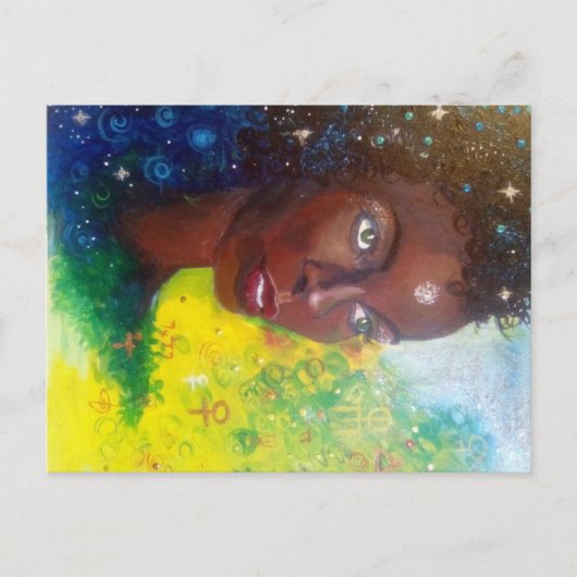 星のセージ – サラスワティ葉書 ポストカード (正面)