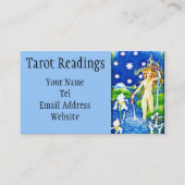 星のタロットの読書名刺 名刺 (正面)
