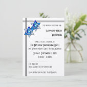 星のダビデの結婚式の披露宴 招待状 (スタンド正面)