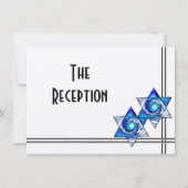 星のダビデの結婚式の披露宴 招待状 (裏面)