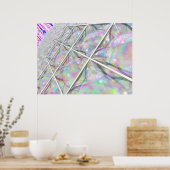 星のテトラバブルグリッド ポスター (キッチン)