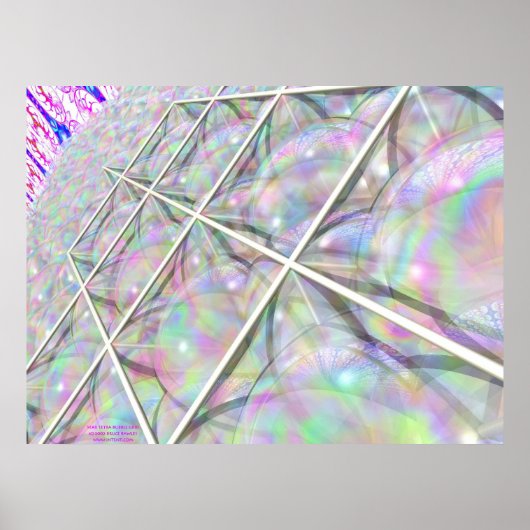 星のテトラバブルグリッド ポスター (正面)