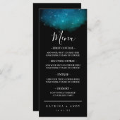 星のディナー結婚メニュー (正面/裏面)