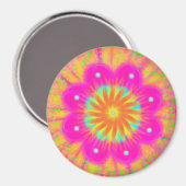 星のデイジーバイパワーフラワー マグネット (正面/裏面)