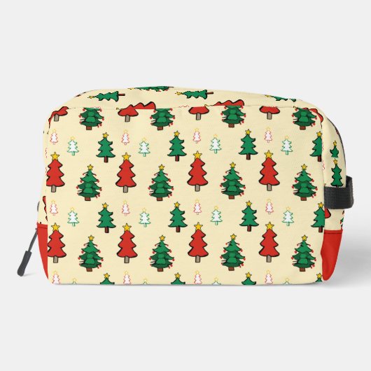 星のトップのクリスマスツリーのシームレスパターン ドップキット (裏面)