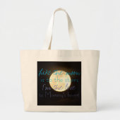 星のトートバックのベビーのおむつのバッグへの綿のベビーの月 ラージトートバッグ (正面)