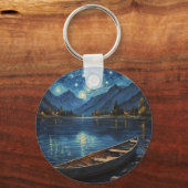 「星のドリフト：宇宙の下の魚釣り キーホルダー (裏面)