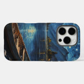 「星のドリフト:宇宙の下の魚釣り Case-Mate iPhoneケース (裏面 (横))