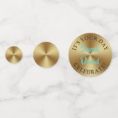 星のハッピーアニバーサリーサークル金ゴールドID173 コンフェッティ (裏面)