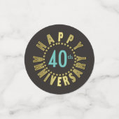 星のハッピーアニバーサリーサークル金ゴールドID173 コンフェッティ (スモール正面)