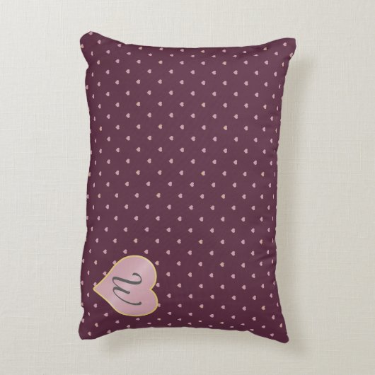 星のハートにポートアクセントピロー アクセントクッション (裏面(縦))