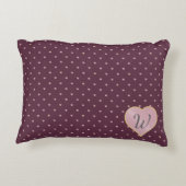 星のハートにポートアクセントピロー アクセントクッション (裏面)