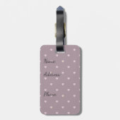 星のハート内のポート荷物タグ ラゲッジタグ (裏面縦)