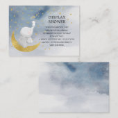 星のバニー象のギフトディスプレイシャワーをキャッチ エンクロージャーカード (正面/裏面)