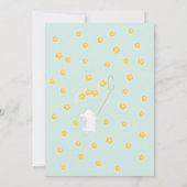 星のバニー象の赤ちゃんシャワーを浴びる 招待状 (裏面)