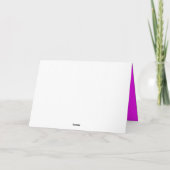 星のバーのバルミツワーの白熱［赤熱］光を放つなネオンサンキューカード サンキューカード (裏面)