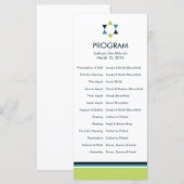 星のバーの（ユダヤ教の）バル・ミツバーモダンなプログラム プログラム (正面/裏面)