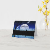 星のバースデー・カードで願いを作って下さい カード (黄色い花)