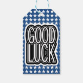 星のパターンと運 ギフトタグ (裏面)