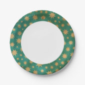星のパターン ペーパープレート (正面)