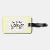 星のパッチワークキルトのヴィンテージの一見 ラゲッジタグ (裏面横)