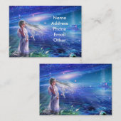 星のファンタジーの空の名刺 名刺 (正面/裏面)