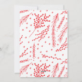 星のフレームのクリスマスホリデーフォトカード シーズンカード (裏面)