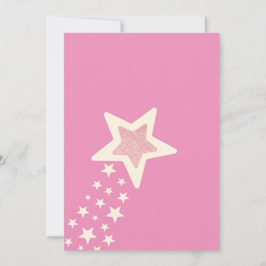 星のプリンセス、魔法のウィッシュ 招待状 (裏面)