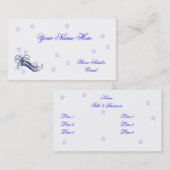 星のプロフィールはテンプレートを梳きます 名刺 (正面/裏面)