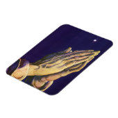 「星のベツレヘム」を戴く伝統的な祈りの手 マグネット (左側)