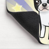 星のボストン少しテリア マウスパッド (コーナー)