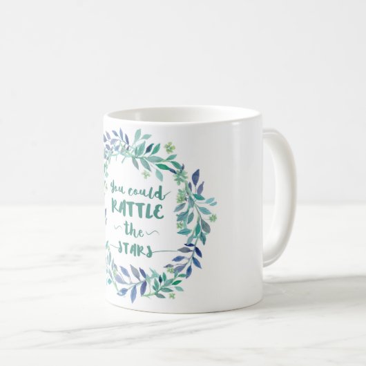 星のマグをがらがらと鳴らすことができます コーヒーマグカップ (正面右)
