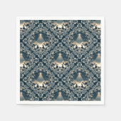 星のマンダラ疑問に思出生幾何瓦 スタンダードカクテルナプキン (正面)