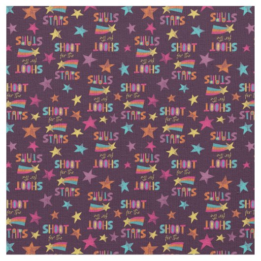 星のメッセージを撮前向きる ファブリック (クローズアップ)