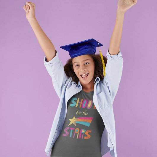 星のメッセージを撮前向きる Tシャツ